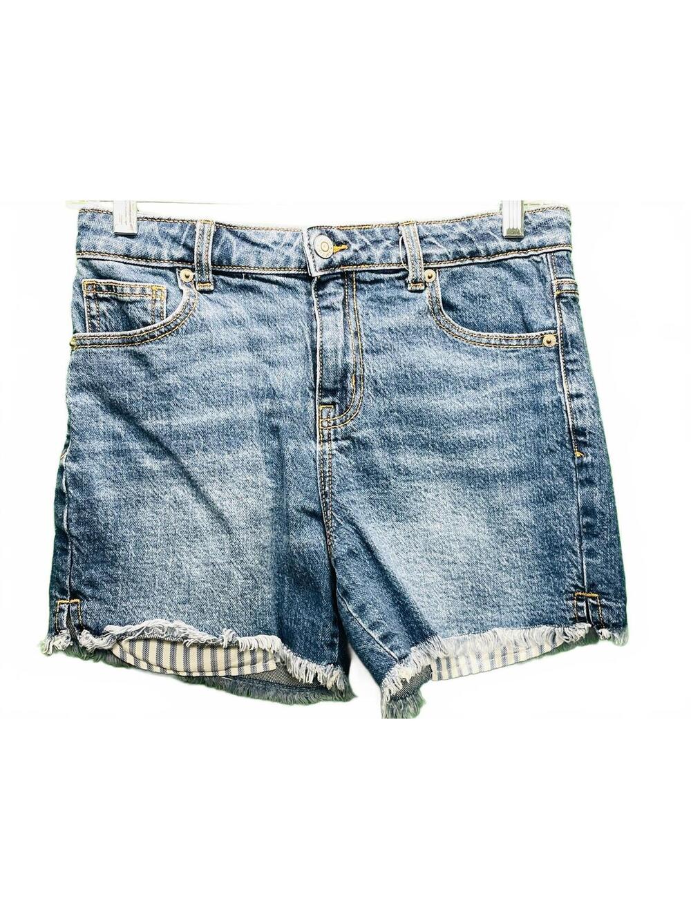 Cat & Jack Girls' Denim Shorts Size XL 14 Adjustable Waistband